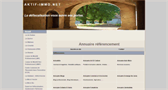 Desktop Screenshot of annuaire.aktif-immo.net