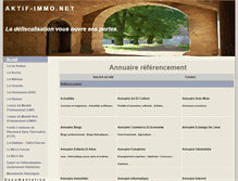 Tablet Screenshot of annuaire.aktif-immo.net